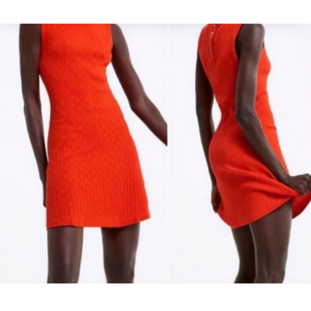 NWT knit Zara dress with jewel buttons